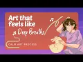 Relaxing Coloring Page ASMR Satisfying Art for Stress Relief Procreate