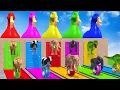 Download Lagu Long Slide Game With Cow Elephant Gorilla Hippopotamus Tiger - 3d Animal Game - Funny 3d Animals