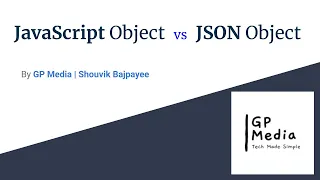 JavaScript Object vs JSON Object JSON Crash Course