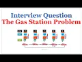 Google Interview The Gas Station Problem