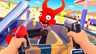 ¡LE EXPLOTÉ EL AUTO AL DIABLO en REALIDAD VIRTUAL! 😈💥 Gas N Cars VR