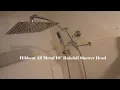 Hibbent All Metal 10 Rainfall Shower Head