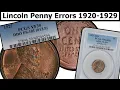 1920-1929 Wheat Penny Errors Varieties Complete Guide - Values Clear Explanation
