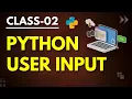 Python Regular Class 02 Reading input to the User in Python Python tutorial for Beginners