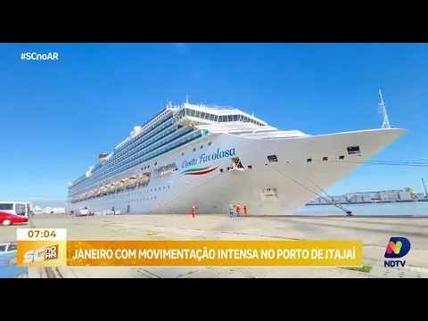 Carga geral e navios de cruzeiro: Porto de Itajaí registra movimentação intensa em janeiro de 2024