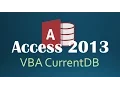 42 VBA - CurrentDB Programming In Access 2013