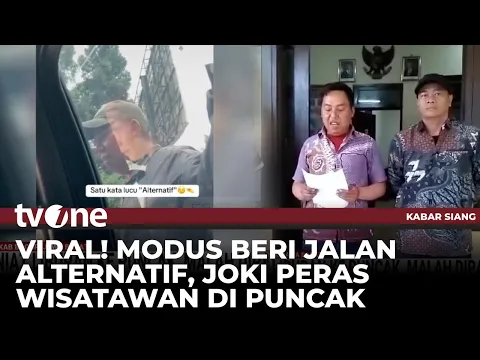 Wisatawan Puncak Dipalak dengan Modus Jalan Alternatif