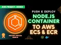 Deploy Node JS Docker Container to AWS ECS Cluster Fargate Step By Step