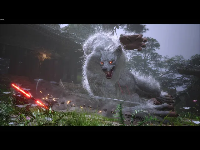 Boss fight but without HUD - Black Myth: Wukong gameplay