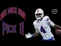 2026 Half-PPR Fantasy Football Mock Draft Pick 11