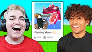 Showing FOLTYN my new ROBLOX game..