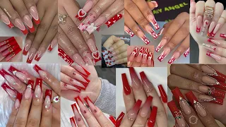 unique u0026 classy red nails for ladies 2024 best acrylic nails designs for women