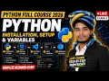 Python Full Course 2026 Install Python VS Code Variables Data Types Live Class 2 Hindi