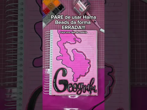 🚨PARE DE FAZER ISSO🤚 Vc passou a vida toda usando Hama Beads errado, CERTO é usar em capa de matéria