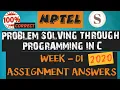 Problem solving through Programming In C WEEK - 01 Assignment Answers 2020