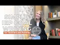 Simple IEP Goal Writing for Teachers and Parents