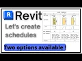 REVIT DOOR SCHEDLE IN REVIT ARCHITECTURE TWO METHODS