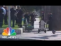 Skynet Fights Back Food Delivery Robot Drives Through LA Crime Scene