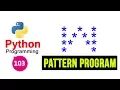 Python Pattern Programs - Printing Stars in W Shape