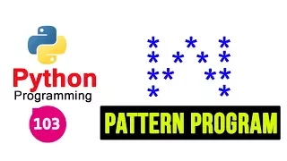 Python Pattern Programs - Printing Stars in W Shape
