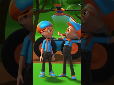 Blippi Meets Himself... IN THE PAST? 🕓⌛ #blippi #dinosaur #shorts