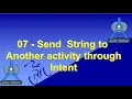 07 Send String to Another activity through Intent