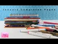January 2021 Completed Finished Coloring Book Pages Empties