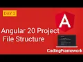Angular 20 Tutorial Day 2 Default Project Structure Explained