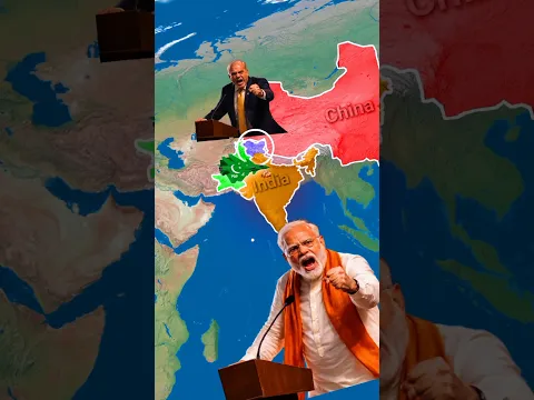 pakistan or bhaarat kashmir ke lie kyon ladate hain #pakistan #india #mapanimation #map
