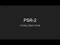 PHP PSR 2 Coding Style Guide