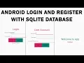 Login and Register Android with SQLite Database