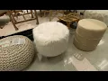 TARGET WHITE FAUX FUR FOOT STOOL OTTOMAN CLOSE UP LOOK SHOP WITH ME SHOPPING WALK AROUND