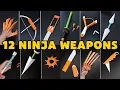 Download Lagu AMAZING! 12 ORIGAMI PAPER NINJA WEAPONS