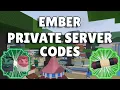 25 Private Server Codes For Ember Shindo Life