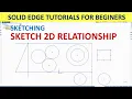 Solid Edge Tutorials Sketching How to use Circular Pattern Rectangular Pattern