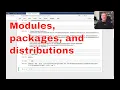 Modules packages and distributions Are they the same thing