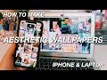 How To Make An AESTHETIC COLLAGE WALLPAPER For Your Phone And Laptop EASY