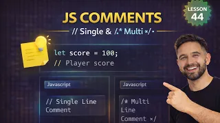 JavaScript Comments Explained Single Line vs Multi-Line JavaScript Tutorial 2026