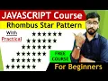 JavaScript Star Pattern Program Rhombus Star Pattern JavaScript Tutorial