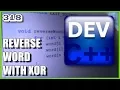C How to reverse char array using bitwise XOR