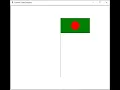 Bangladesh National Flag Drawing Python Language