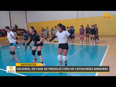 Voleibol en fase de preselección en categorías menores