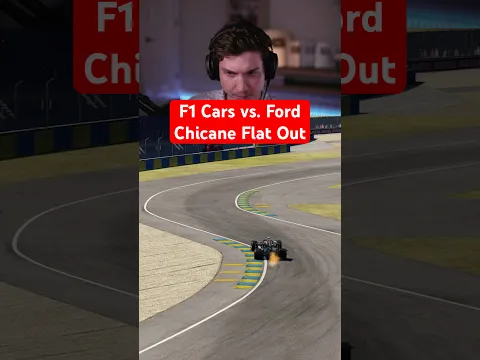 F1 Cars vs. Ford Chicane Flat Out
