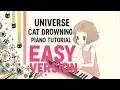 Lagu Universe Cat Drowning 溺れる宇宙猫 / KIKUO EASY PIANO TUTORIAL + FREE SHEET #piano
