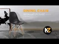 KitchenZ Installation Guide HomeZ Eames Lounge Chair with Dowel Wood Eiffel Legs HMZ-DC-A304B