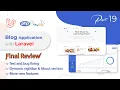 Blog application with Laravel bug fixing new feature adding final review Bangla