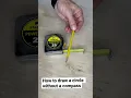 Drawing a circle without a compass