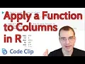 How To Apply a Function to Each Column in R
