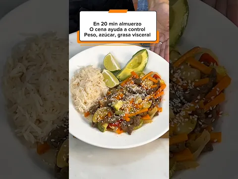 Peso ideal y azúcar en control SIN DIETA. Bistec con verduras en 20 min. Adapta a tu gusto #receta