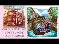 Italy Gondola Date - Jade Summer Colour with me Tutorial Ohuhu alcohol markers Cozy Europe
